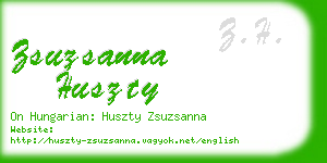 zsuzsanna huszty business card